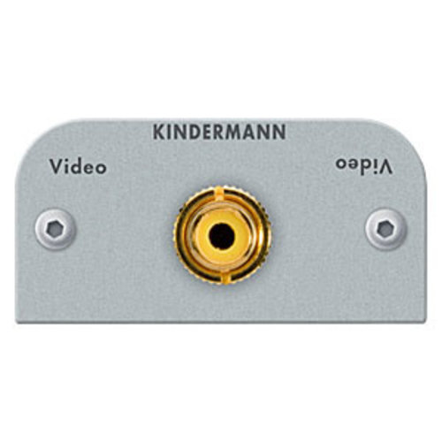 Kindermann Kindermann - Composiet Video kabel+plug module (RCA)-54 x 54 mm