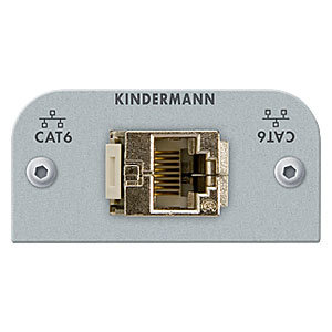 Kindermann Kindermann - Cat 6a (RJ 45) kabel + Plug module-54 x 54 mm