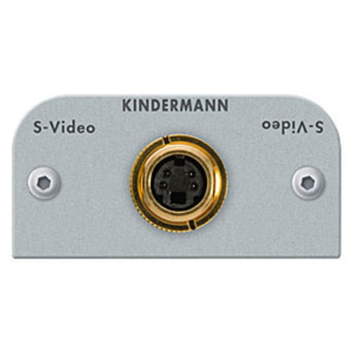 Kindermann Kindermann - S-Video (S-VHS) - 2x BNC kabel+plug module-54 x 54 mm