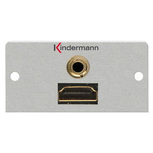 Kindermann Kindermann HDMI en 3.5mm audio kabel + plug module-54 x 54 mm