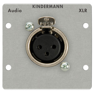 Kindermann Kindermann - XLR female (3-pin) soldeer module (Full size plate)-50 x 50 mm