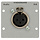 Kindermann Kindermann - XLR female (3-pin) soldeer module (Full size plate)-50 x 50 mm