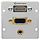 Kindermann Kindermann HDMI, VGA en 3.5mm audio kabel + plug module-50 x 50 mm