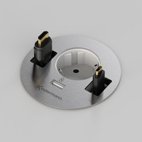 Stroom, USB A oplader en 2x Kabeldoorlaat