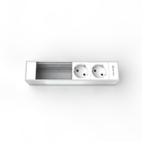 Modulehouder - 2x 220 Volt, 2x leeg (4 halfsize modules)