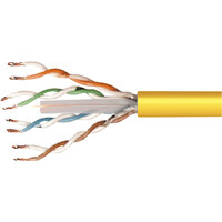 Cat 6 UTP Soepele kabel 100m - Geel