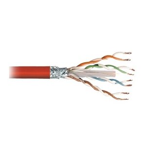 KEM Cat 6 S-FTP kabel op rol (LSZH)-Rood