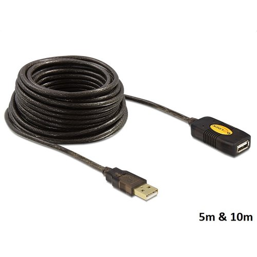 DeLock USB 2.0 Actieve verlengkabel-10 meter