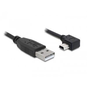 DeLock Delock USB A - USB mini B5 kabel (haaks)-0.5 meter