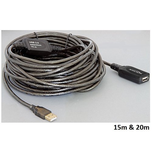 DeLock USB 2.0 Actieve verlengkabel-15 meter