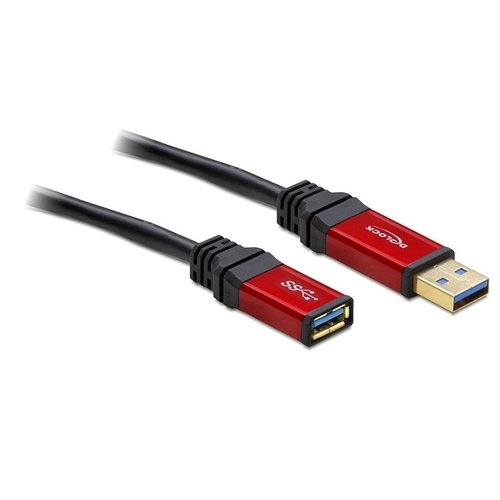 DeLock Premium USB A male - USB A female verlengkabel (USB 3.0) - 1.0 meter