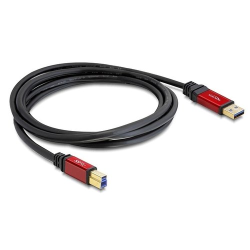 DeLock Premium USB A male - USB B male kabel (USB 3.0) - 1.0 meter