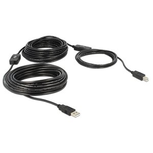 DeLock Actieve USB 2.0 A male - USB 2.0 B male - 11 meter