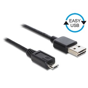 DeLock Easy USB A - Micro UBS kabel - 1.0 meter