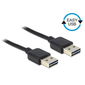 DeLock Easy USB A male - USB A male (USB 2.0)-2.0 meter