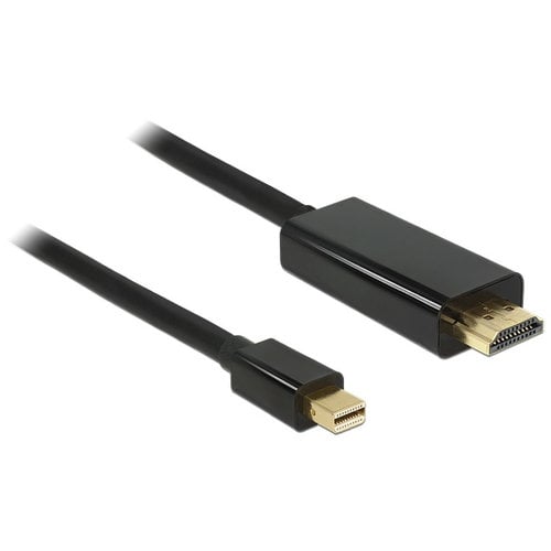DeLock Mini DisplayPort 1.1 - HDMI kabel zwart - DeLock - 2.0 meter
