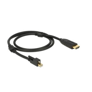 DeLock mini DisplayPort 1.2 male met schroef - HDMI male kabel (4K, Actief)-5.0 meter DeLock mini DisplayPort 1.2 male met schroef - HDMI male kabel (4K, Actief)-5.0 meter