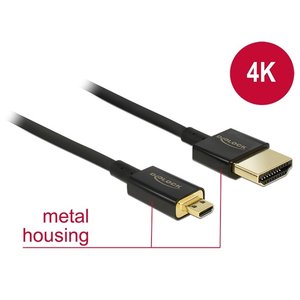 DeLock Slim HDMI A - HDMI D kabel-1.5 meter