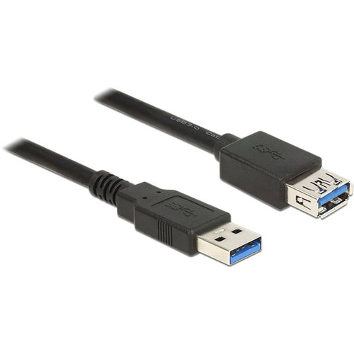 DeLock USB A male - USB A female verlengkabel (USB 3.0) - 1.0 meter