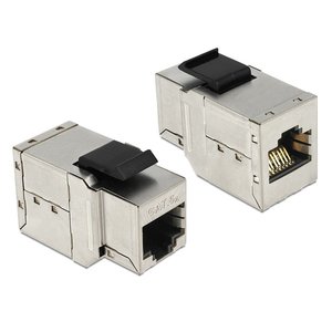 DeLock Keystone - shielded Cat 6a RJ45 module