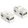 DeLock Keystone module USB 2.0 - USB A female - USB A female - Wit DeLock Keystone module USB 2.0 - USB A female - USB A female - Wit