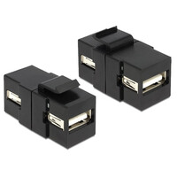 Keystone USB 2.0 - USB A  Zwart