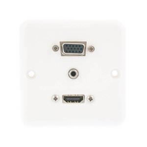 KEM VGA, 3.5mm audio en HDMI wandpaneel