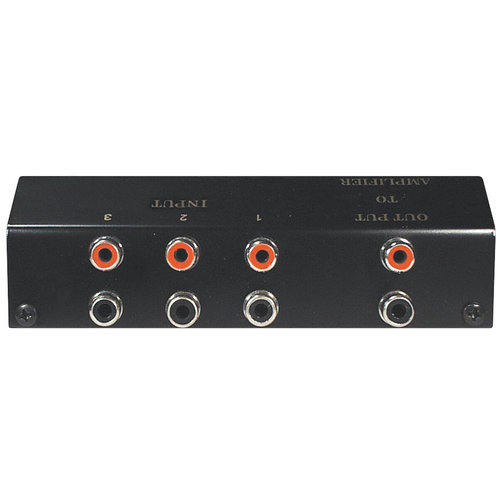 3 poorts analoge audio switch (2 RCA)