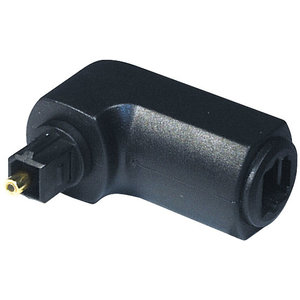 KEM Toslink male - Toslink male 90° hoek adapter