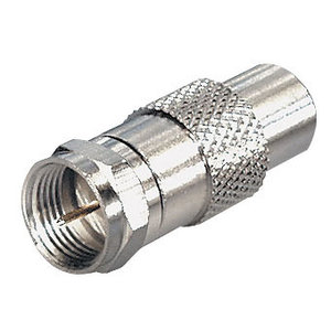 F-connector naar Coax Male adapter