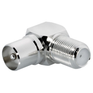 KEM Coax male- F-Connector female 90°