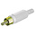 KEM RCA male soldeer connector - Wit