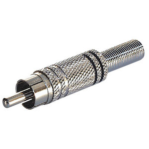 KEM RCA male connector - zwarte ring