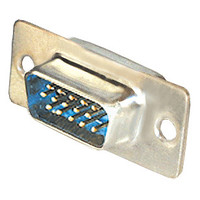 15-Pins Sub-D (VGA) male connector