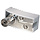 KEM Coax (IEC) female schroef connector met witte kap (hoek)
