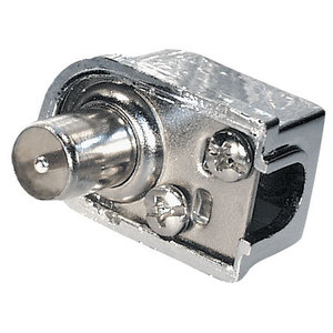 KEM Coax male schroef connector, metalized