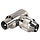 KEM Coax (IEC) male schroef connector, nickel plated 75dB Haakse uitvoering