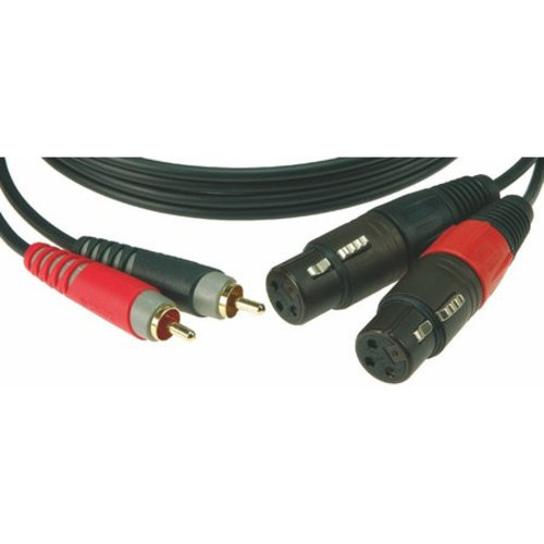Klotz Klotz AT-CF - Pro Twin kabel RCA - XLR female-6.0 meter