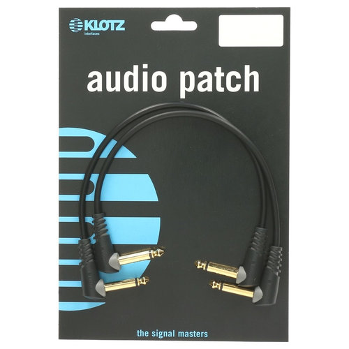 Klotz Set 6.35 mm Haakse Jack Studio kabels -0.60 meter