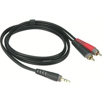 3.5mm - 2 RCA kabel - 1.0 meter