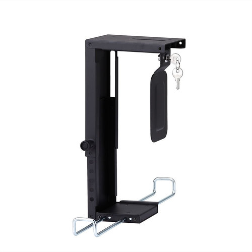 Braca Mini PC Houder met slot - BRC1703-Zwart Braca Mini PC Houder met slot - BRC1703-Zwart