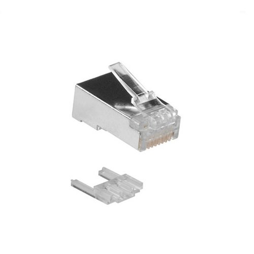 Shielded male CAT6 RJ45 connector voor soepele en massieve Cat 6 kabel