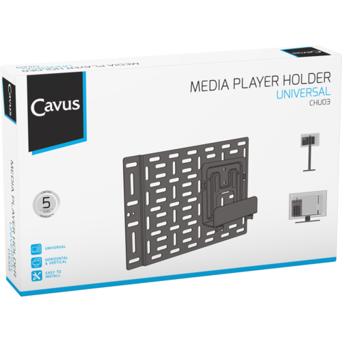 Cavus Universele houder voor Multimedia speler + montageplaat