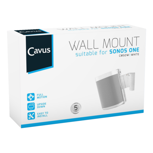 Cavus Cavus Muurbeugel voor Sonos One (per stuk)-Wit