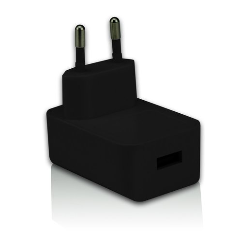 USB oplader (2100 mA)-Zwart