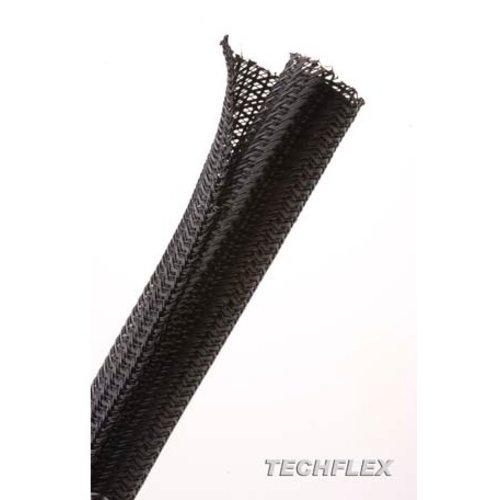 Techflex Flexo F6 zelf oprolbare kabelhoes zwart ∅25.4mm-30 meter