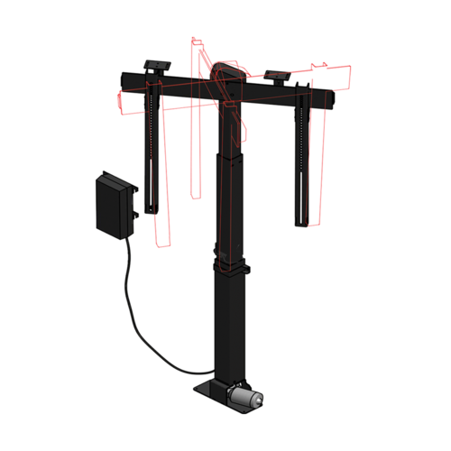 Sabaj Elektrische TV lift K1 RotoLift met Autolid (27-44 inch)