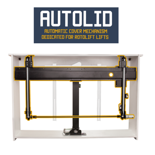 Sabaj Elektrische TV lift K1 RotoLift met Autolid (27-44 inch)