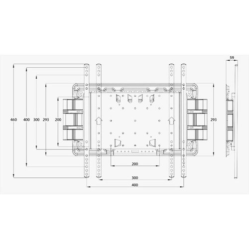 Multibrackets Multibrackets M VESA Super Slim OLED Tilt & Turn Plus HD (40 - 85 inch)