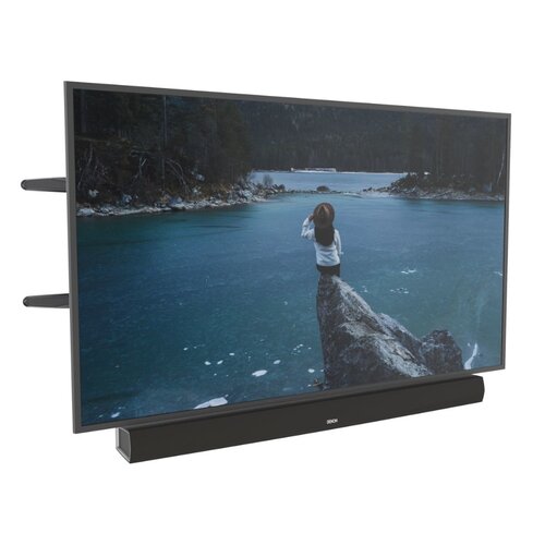 Cavus WME105+CFDHS516 - Draaibare TV beugel met Frame voor Denon DHT-S516H en Denon HEOS Home Cinema Soundbar